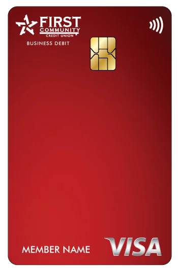 Red FCCU VISA card design