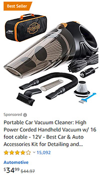 portable car vacuum