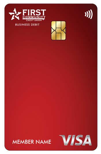 Red FCCU VISA card design