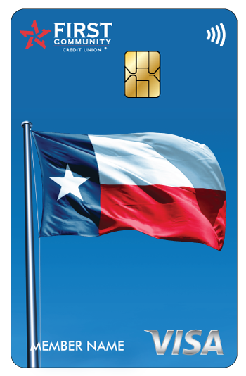 Texas Flag FCCU debit card