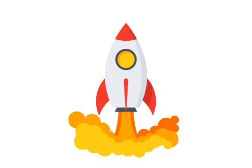 Rocket ship icon 
