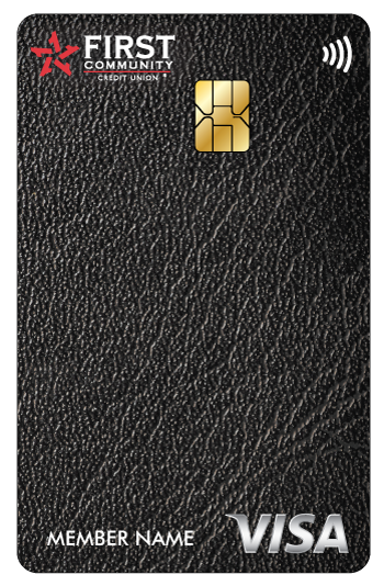 Leather FCCU debit card