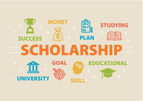 image with scholarship and various educational options